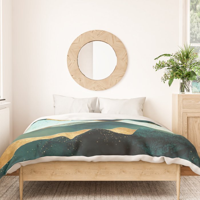 Velvet Copper Mountains Duvet Cover Gallery Image 3