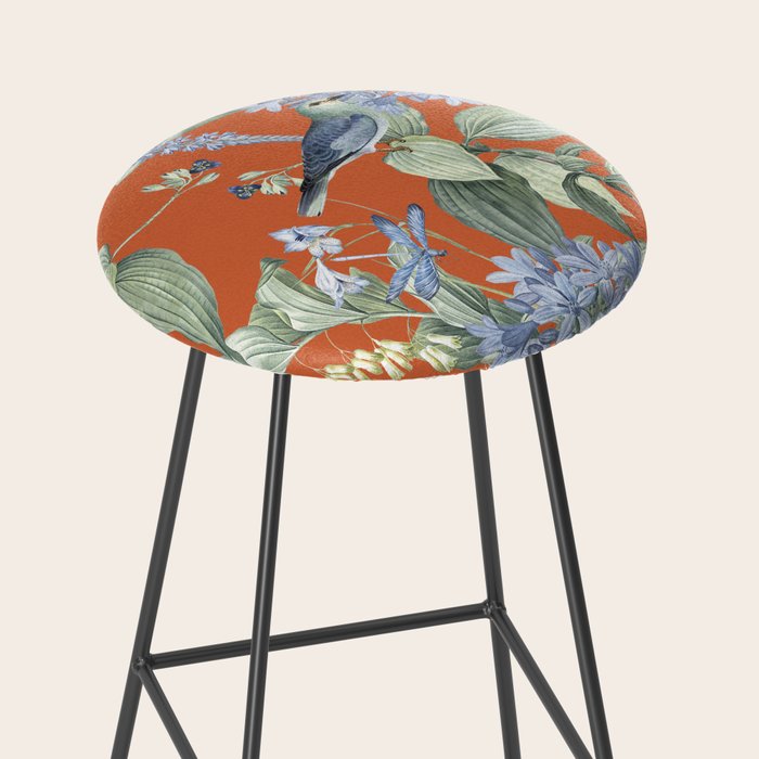 Exotic Wildlife Floral Garden on Orange Stool Gallery Image 2