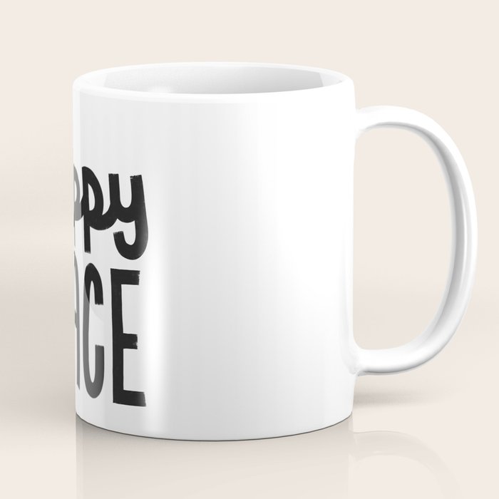 Happy Place x Black and White Coffee Mug Gallery Image 1