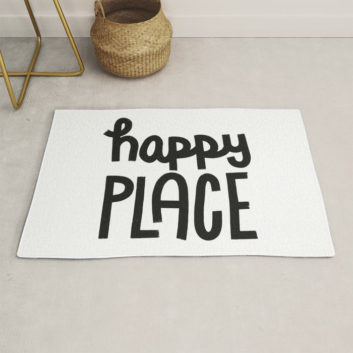 Happy Place x Black and White Rug Gallery Image 1