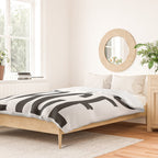 Happy Place x Black and White Duvet Cover Gallery Image 2