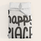 Happy Place x Black and White Duvet Cover Gallery Image 6
