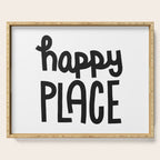 Happy Place x Black and White Serving Tray Gallery Image 1