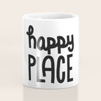 Happy Place x Black and White Coffee Mug Gallery Image 4