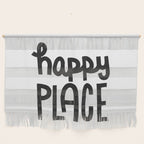 Happy Place x Black and White Wall Hanging Gallery Image 1