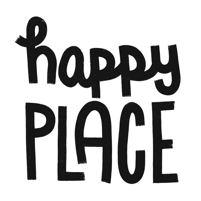 Happy Place x Black and White Coffee Mug Gallery Image 2