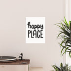 Happy Place x Black and White Poster Gallery Image 2
