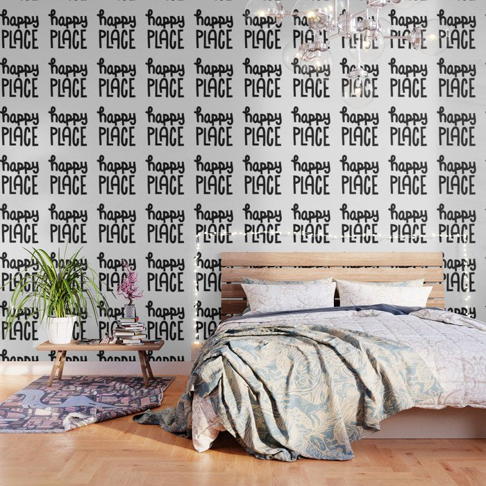Happy Place x Black and White Wallpaper Gallery Image 3