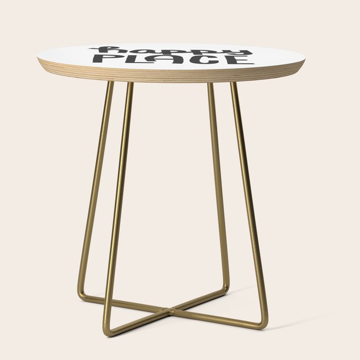 Happy Place x Black and White Side Table Gallery Image 1