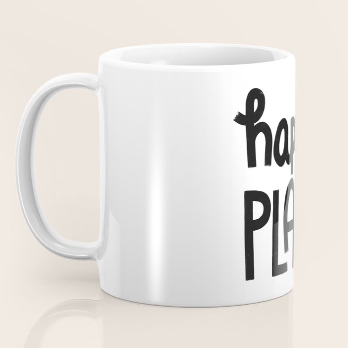 Happy Place x Black and White Coffee Mug Gallery Image 3