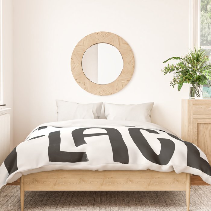 Happy Place x Black and White Duvet Cover Gallery Image 3