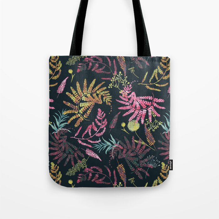 Vibrant meadow in the dark 77 Tote Bag Gallery Image 1