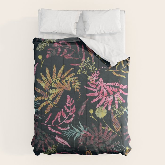 Vibrant meadow in the dark 77 Comforter Gallery Image 1