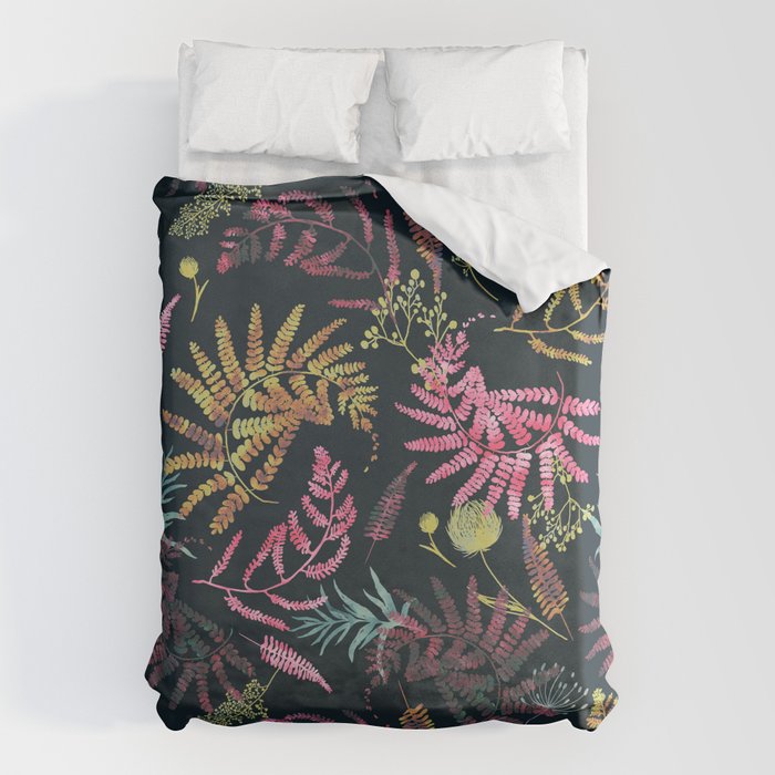 Vibrant meadow in the dark 77 Duvet Cover Gallery Image 6