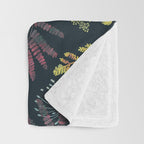 Vibrant meadow in the dark 77 Throw Blanket Gallery Image 3