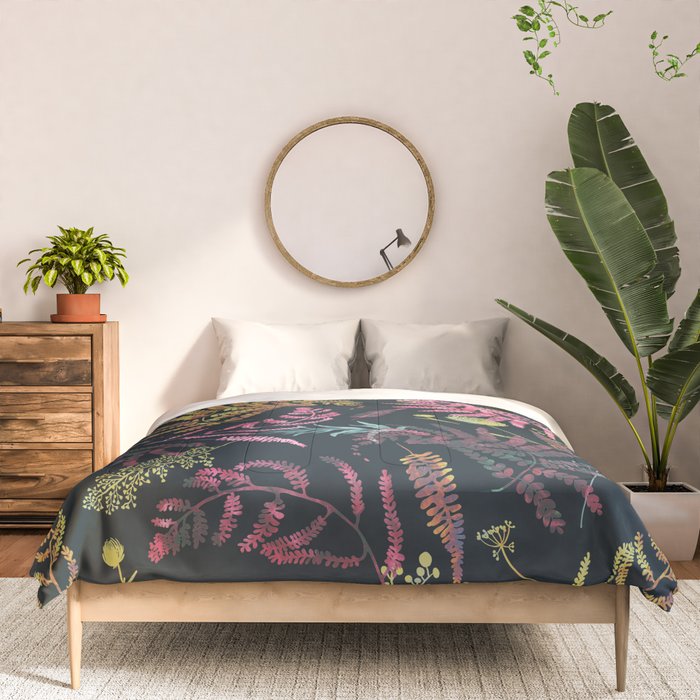 Vibrant meadow in the dark 77 Comforter Gallery Image 3