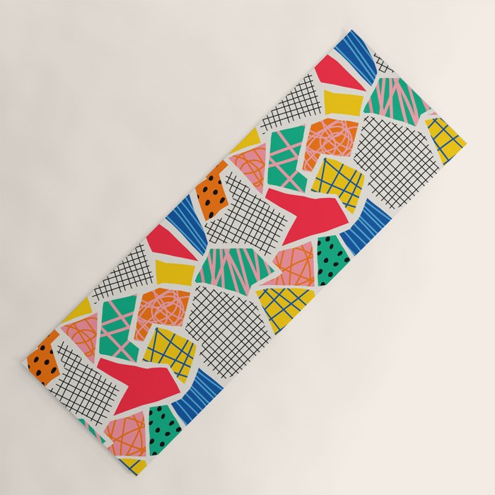 Color Patchwork: Bauhaus Edition Yoga Mat Gallery Image 1