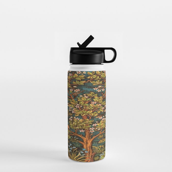 William Morris Tree Of Life, Morris floral,No, 2. Water Bottle Gallery Image 1