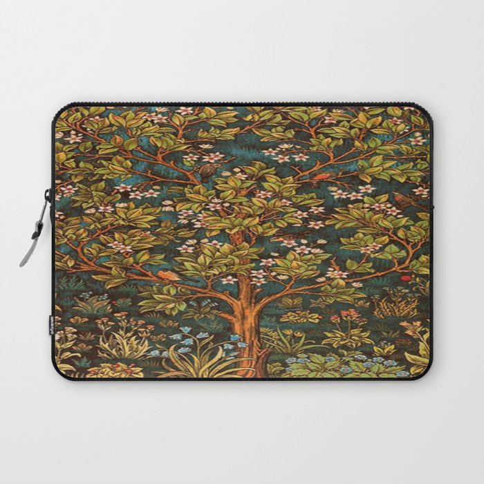 William Morris Tree Of Life, Morris floral,No, 2. Laptop Sleeve Gallery Image 1