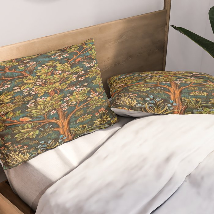 William Morris Tree Of Life, Morris floral,No, 2. Pillow Sham Gallery Image 2