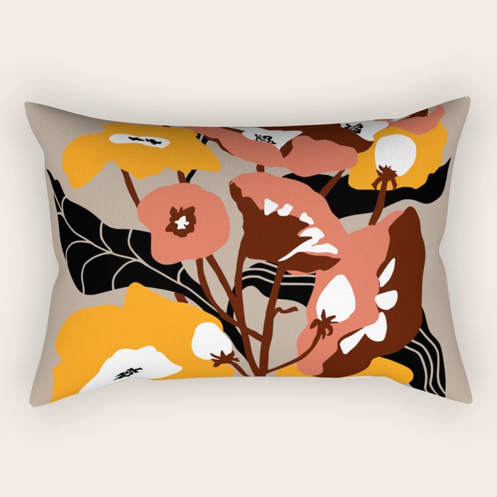 outside in my garden by sun Rectangular Pillow Gallery Image 1