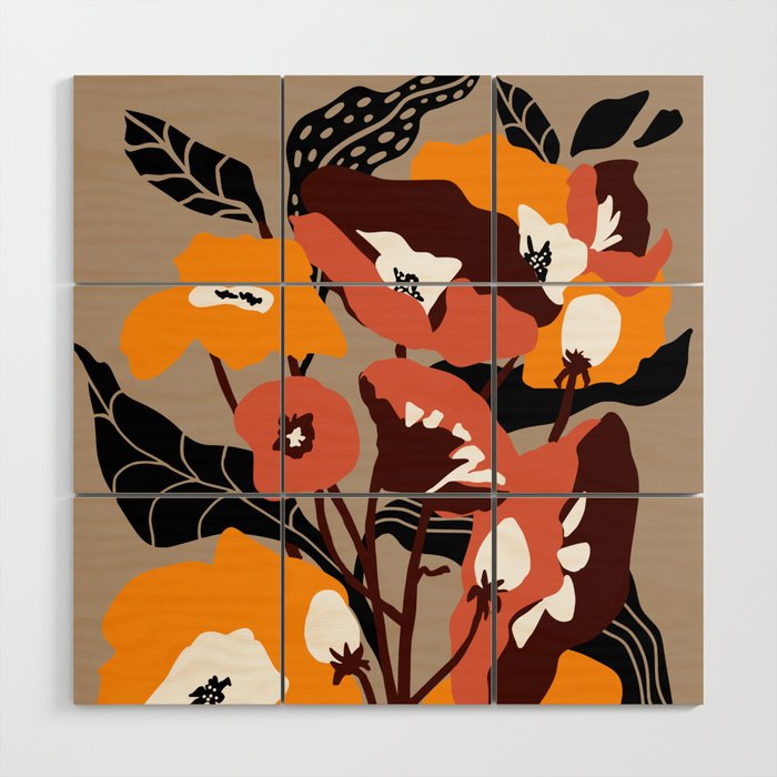 outside in my garden by sun Wood Wall Art Gallery Image 1