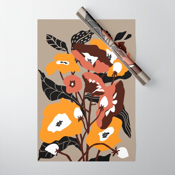 outside in my garden by sun Wrapping Paper Gallery Image 1