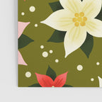 Poinsettia Pattern Poster Gallery Image 3