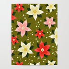 Poinsettia Pattern Poster Gallery Image 4