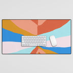 Camryn, rainbow leaf Desk Mat Gallery Image 1