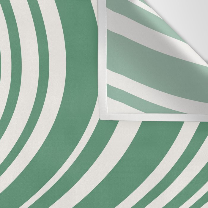 Wavy Stripes XXXIX - Kelly Green Wall Tapestry Gallery Image 3
