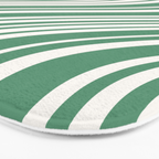 Wavy Stripes XXXIX - Kelly Green Bath Mat Gallery Image 3