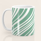 Wavy Stripes XXXIX - Kelly Green Coffee Mug Gallery Image 3