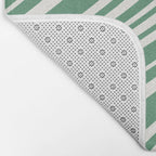 Wavy Stripes XXXIX - Kelly Green Bath Mat Gallery Image 2