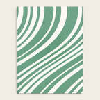 Wavy Stripes XXXIX - Kelly Green Notebook Gallery Image 4