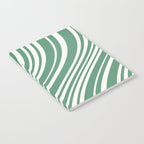 Wavy Stripes XXXIX - Kelly Green Notebook Gallery Image 2