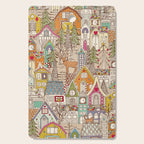 vintage gingerbread town Cutting Board Gallery Image 1