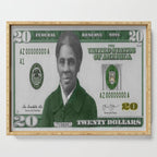 Proposed African American Icon Harriet Tubman Single U.S. Mint 20 Dollar bill Serving Tray Gallery Image 1