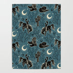 Cowboys and Cacti - midnight Poster Gallery Image 4