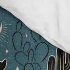 Cowboys and Cacti - midnight Comforter Gallery Image 4