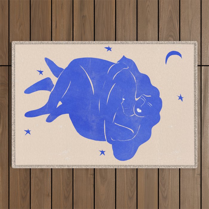 Blue Part II Outdoor Rug Gallery Image 1