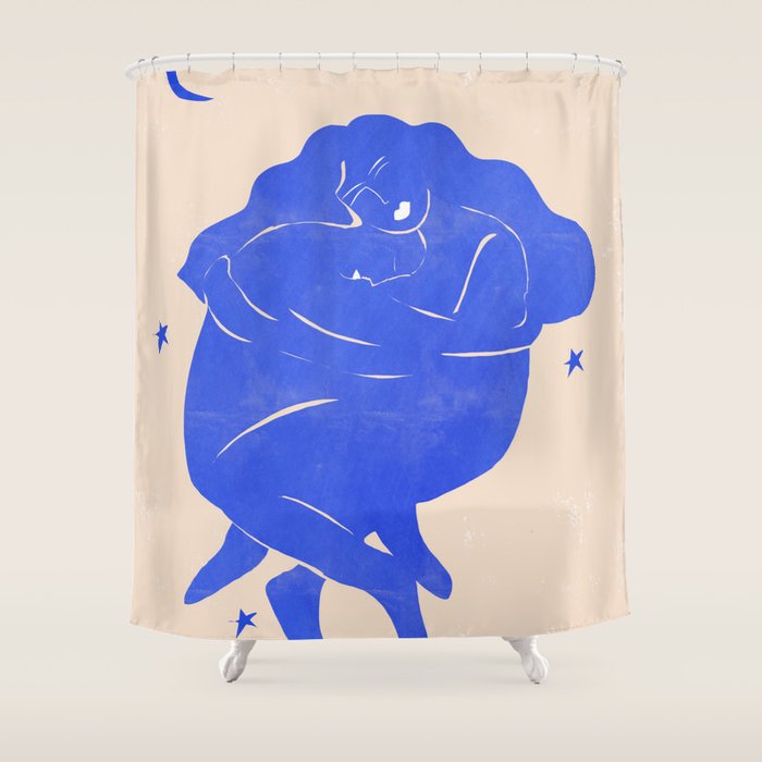 Blue Part II Shower Curtain Gallery Image 1