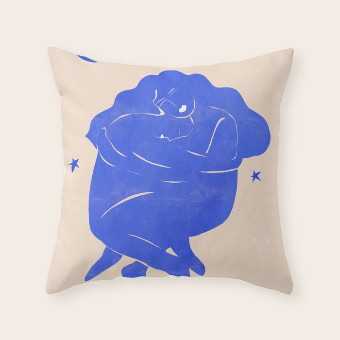Blue Part II Throw Pillow Gallery Image 6