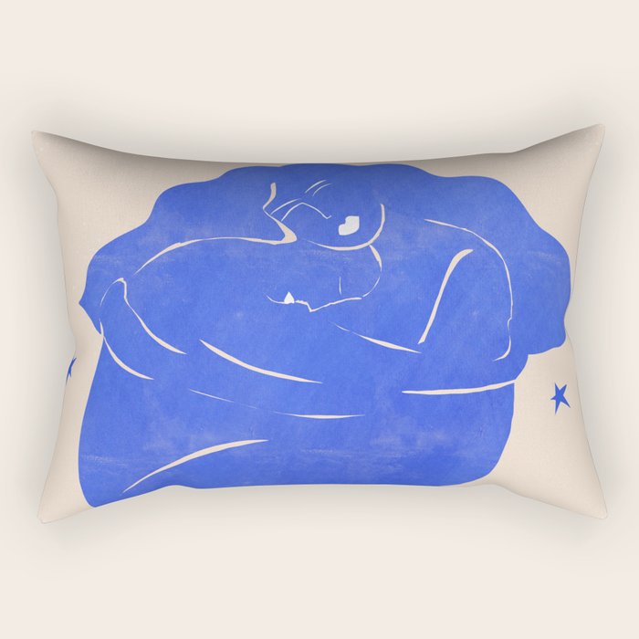Blue Part II Rectangular Pillow Gallery Image 2