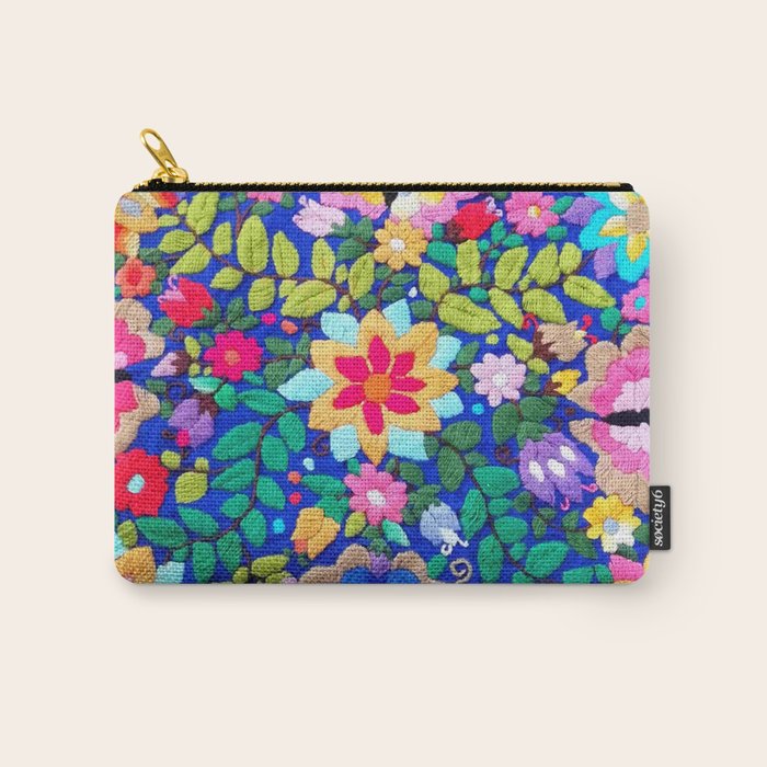 mexican embroidery Carry All Pouch Gallery Image 1