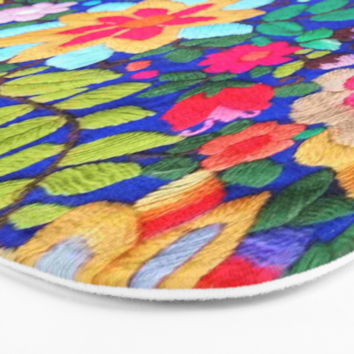 mexican embroidery Bath Mat Gallery Image 3