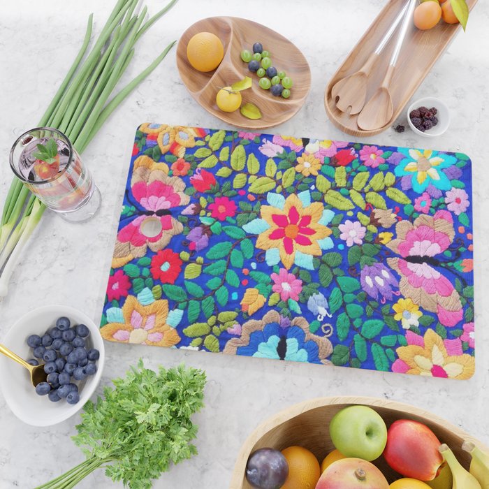mexican embroidery Cutting Board Gallery Image 2