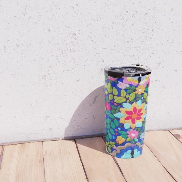 mexican embroidery Travel Mug Gallery Image 4
