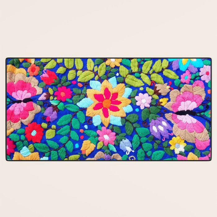mexican embroidery Desk Mat Gallery Image 3
