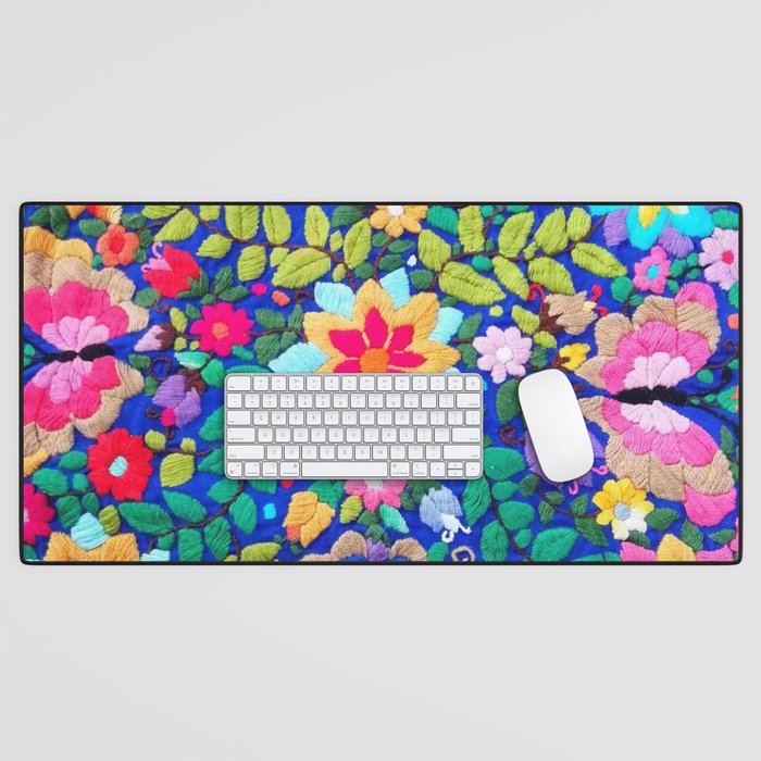 mexican embroidery Desk Mat Gallery Image 1